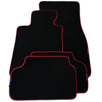 Black Mats For BMW Gran Tourer F46 (2015-2022) 7 Seats | Red Trim - AutoWin