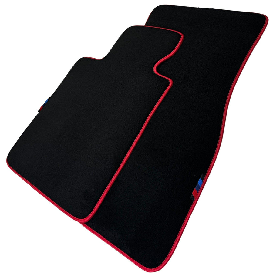 Black Mats For BMW M5 G90 (2023-2026) Sedan | Red Trim - AutoWin