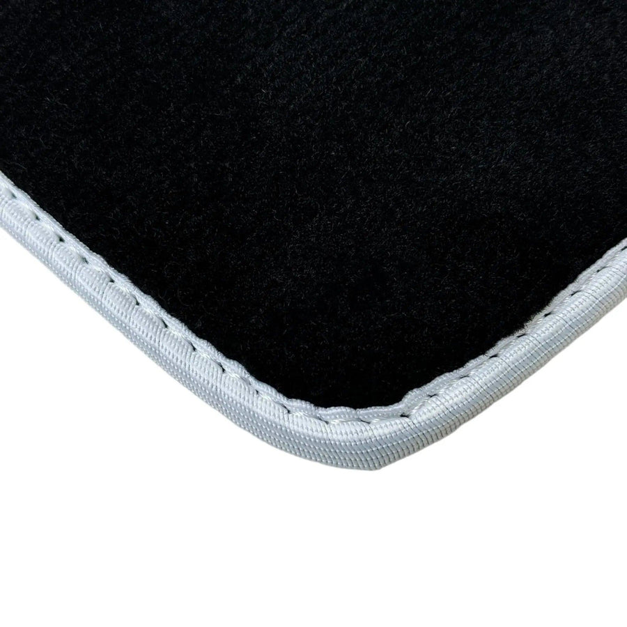Black Mats For BMW Gran Tourer F46 (2015-2022) 7 Seats | White Trim - AutoWin
