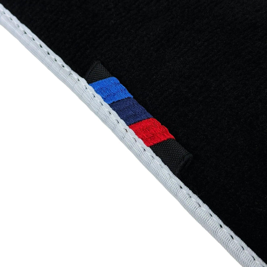 Black Mats For BMW M5 G90 (2023-2026) Sedan | White Trim - AutoWin