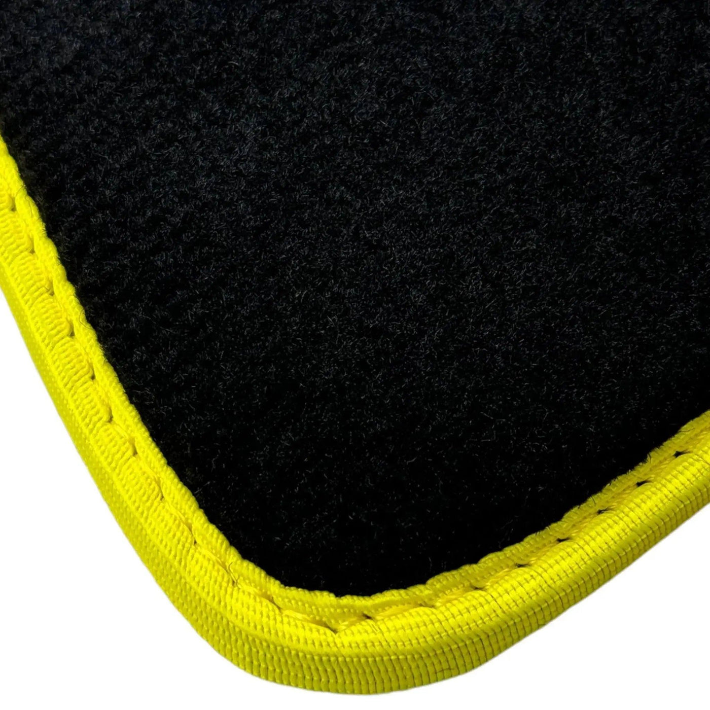 Black Mats For BMW M3 E30 | Fighter Jet Edition | Yellow Trim - AutoWin