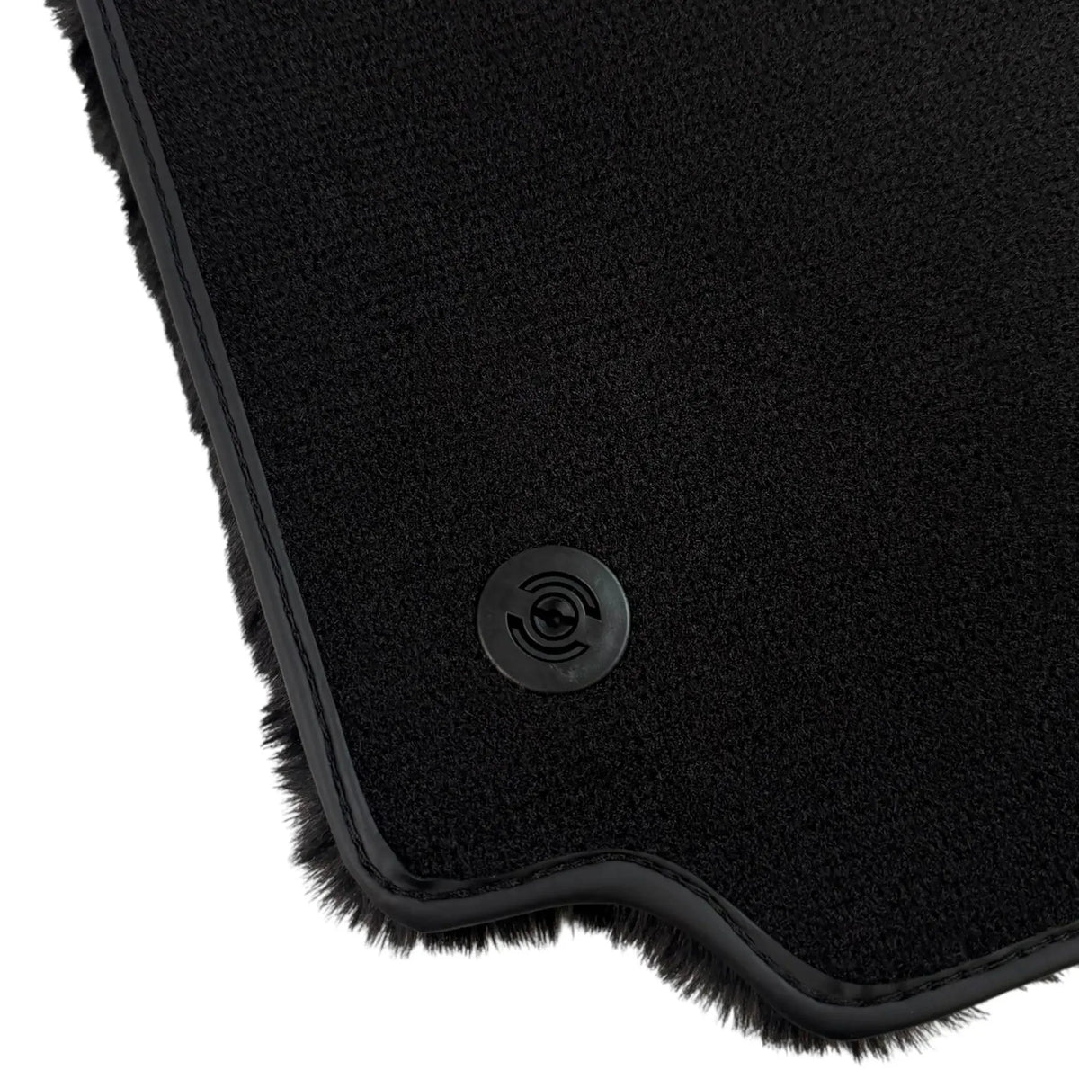 Black Sheepskin Floor Mats for Ferrari 488 Spider (2016-2022)