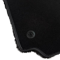 Black Sheepskin Floor Mats for Ferrari 488 Spider (2016-2022)