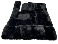 Black Sheepskin Floor Mats For Mercedes-Benz G Class W463 (2008-2018) ER56 Design - AutoWin