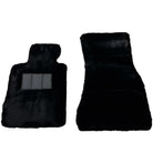Black Sheepskin Floor Mats for Rolls-Royce Phantom Drophead Coupe (2007-2016) No Steps Edition - AutoWin