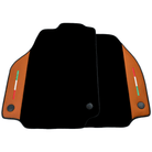 Black Floor Mats for Ferrari 458 Italia (2009-2015) with Cuoio Nappa Leather - AutoWin