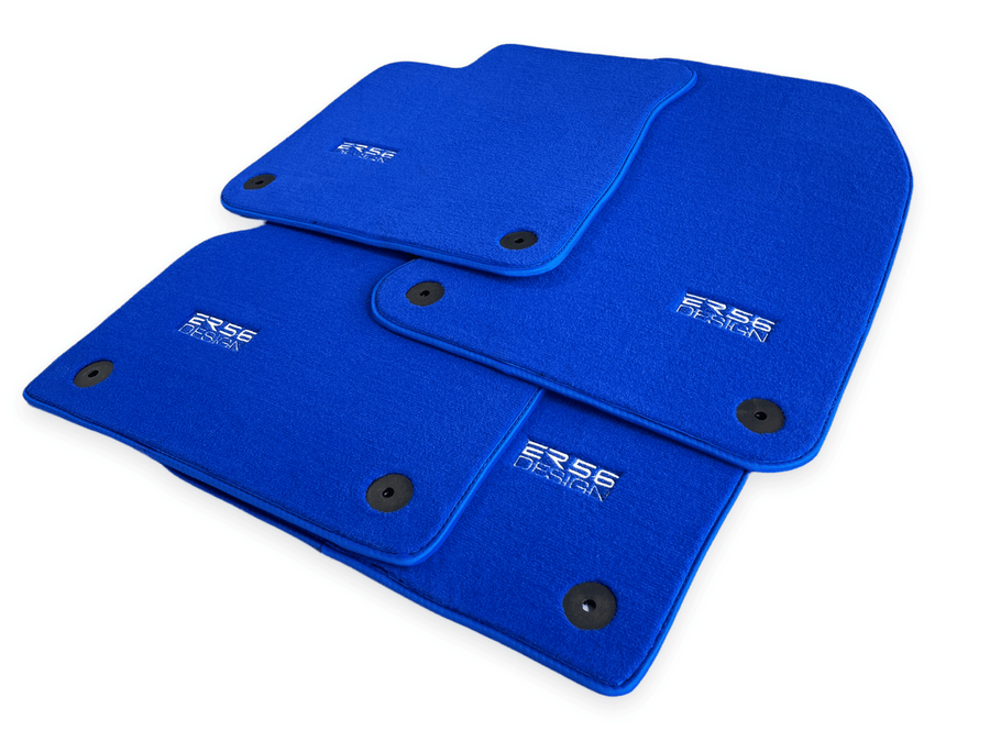 Blue Floor Mats for Audi A3 - Convertible (2014-2020) | ER56 Design - AutoWin