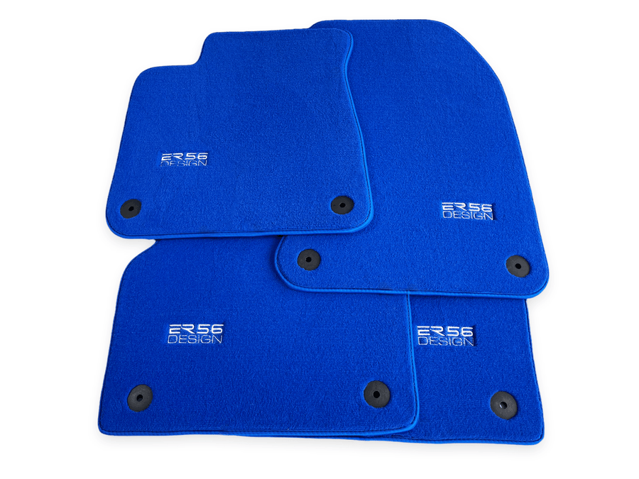 Blue Floor Mats for Audi A3 - Convertible (2014-2020) | ER56 Design - AutoWin