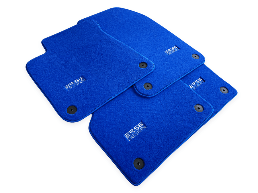 Blue Floor Mats for Audi A3 - Convertible (2014-2020) | ER56 Design - AutoWin