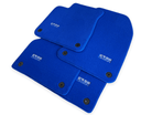 Blue Floor Mats for Audi A4 - B9 Sedan (2019-2023) | ER56 Design - AutoWin