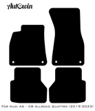 Blue Floor Mats for Audi A6 - C8 Allroad Quattro (2019-2023) | ER56 Design - AutoWin