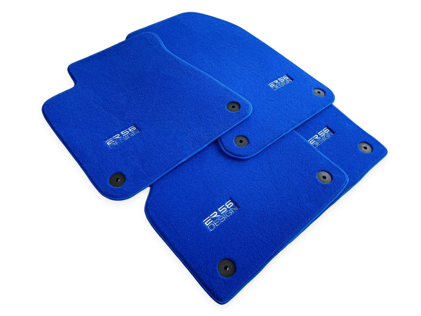 Blue Floor Mats for Audi Q4 E-tron (2021-2024) | ER56 Design - AutoWin