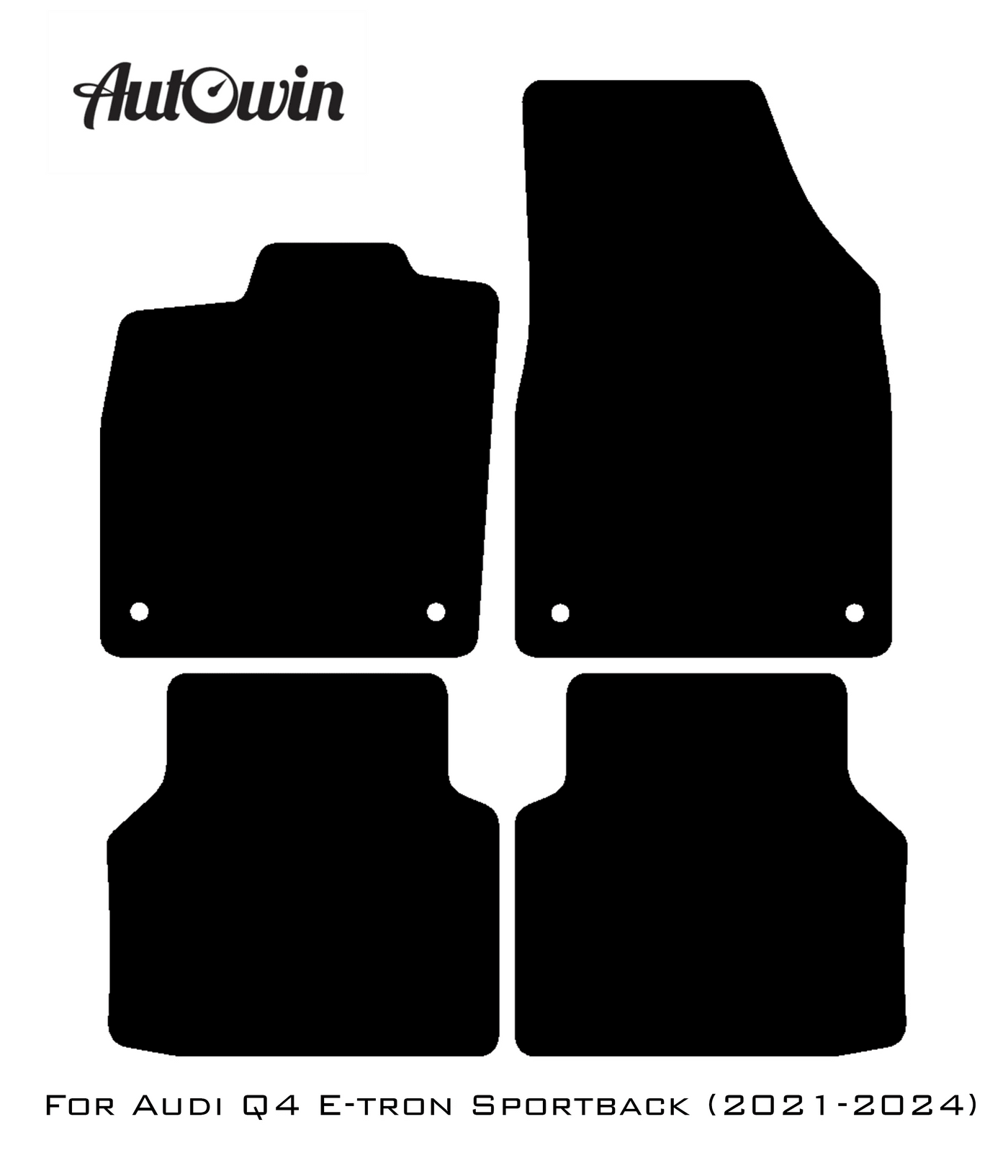 Blue Floor Mats for Audi Q4 E-tron Sportback (2021-2024) | ER56 Design - AutoWin