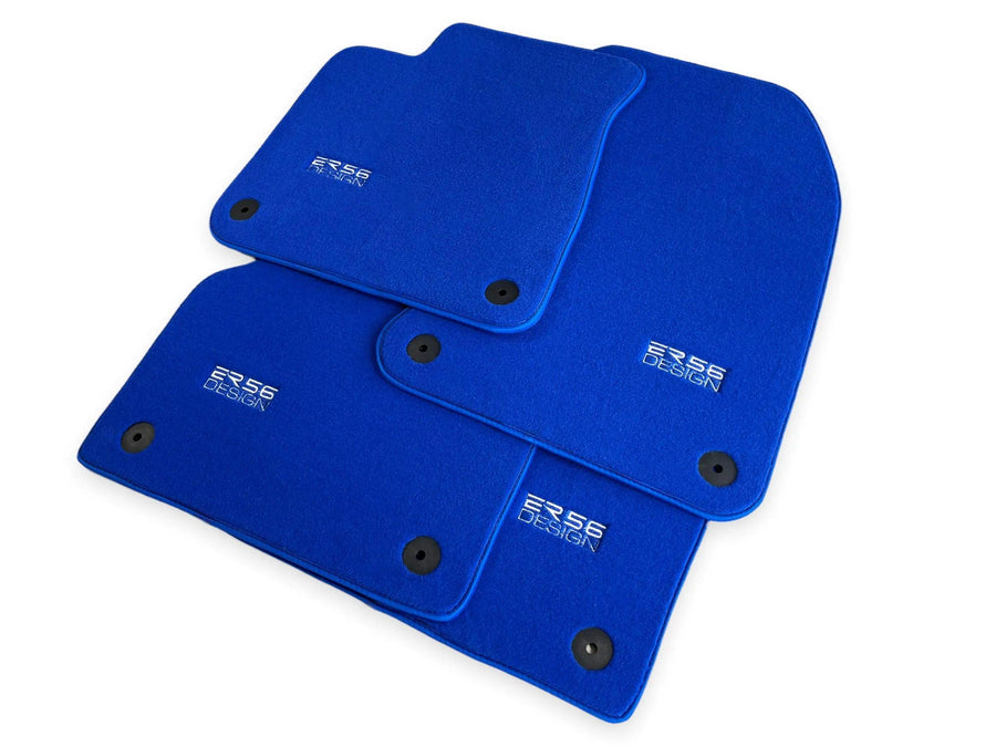 Blue Floor Mats for Audi Q5 8R Hybrid (2008-2017) | ER56 Design - AutoWin