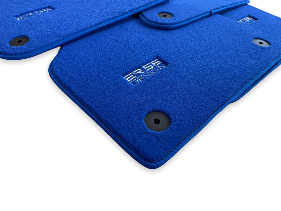 Blue Floor Mats for Audi Q7 4M (2019-2023) | ER56 Design - AutoWin