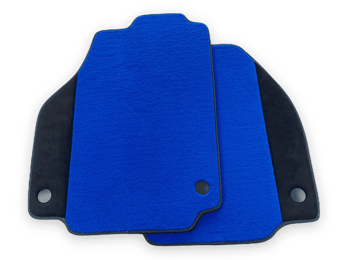 Blue Floor Mats For Ferrari 458 GT2 2012-2015 Alcantara Leather