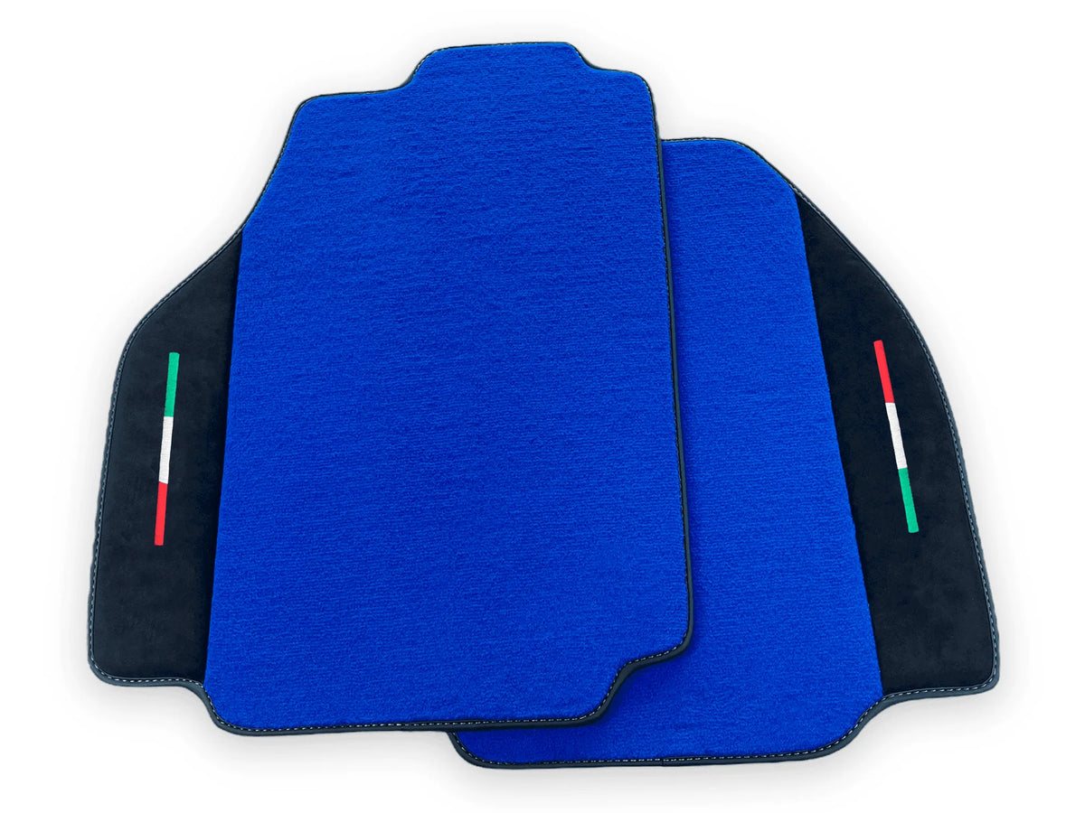 Blue Floor Mats For Ferrari 458 Speciale 2012-2015 Alcantara Leather