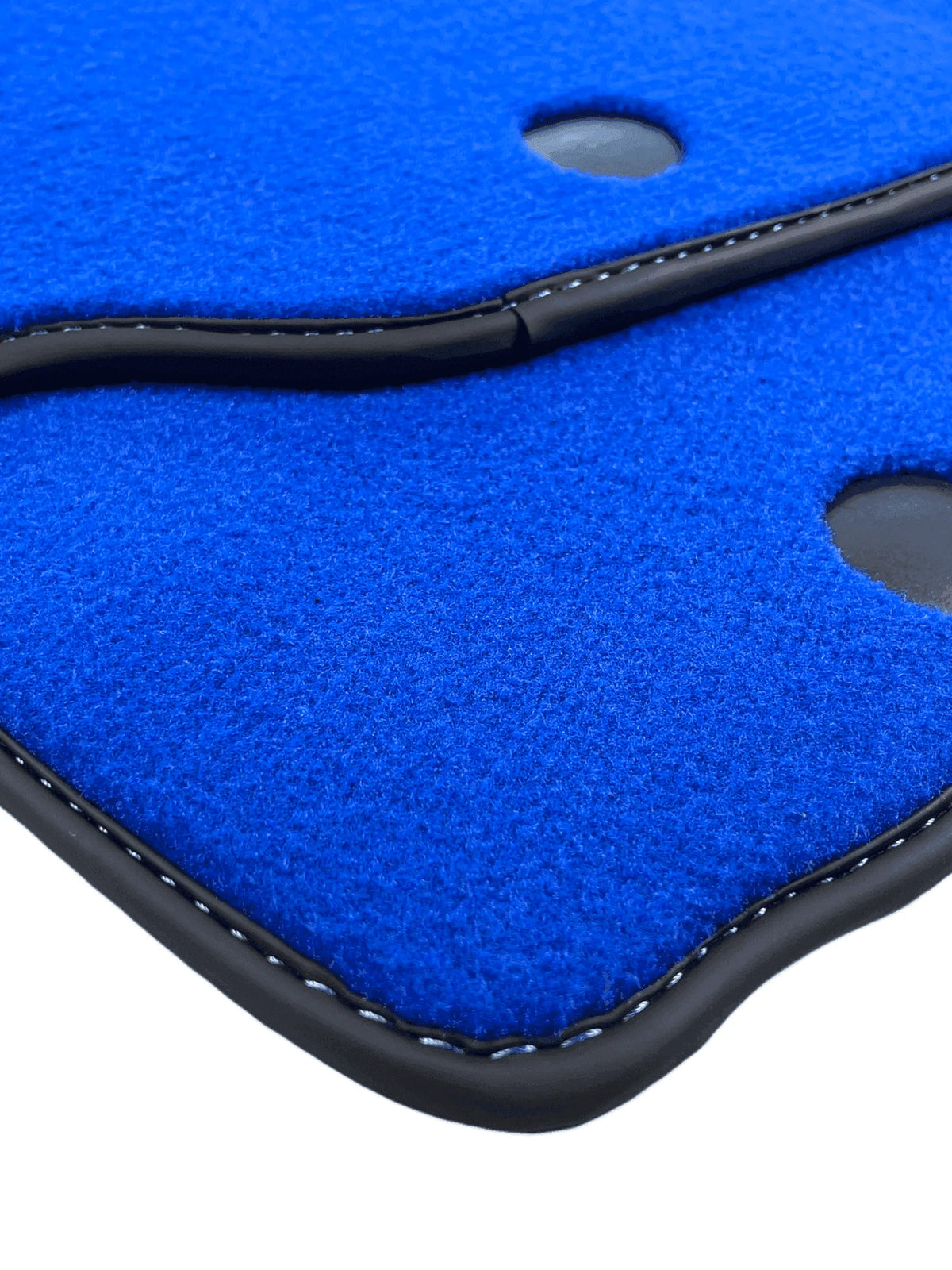 Blue Floor Mats For Ferrari 812 GTS (2019-2023) With Carbon Fiber Leather