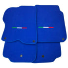 Blue Italian Edition Floor Mats for Ferrari GTC4 Lusso (2016-2023)