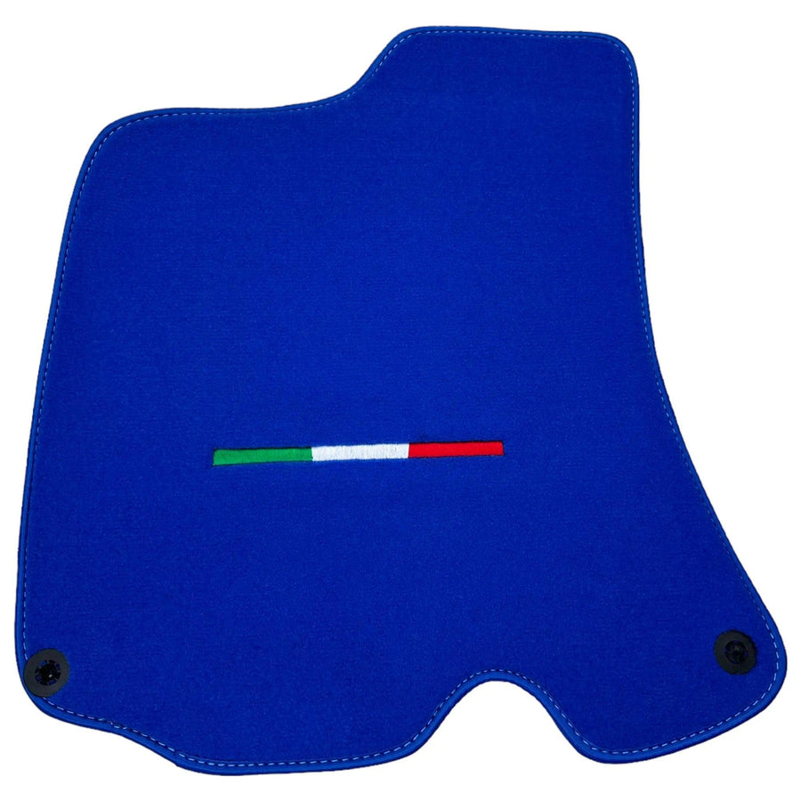Blue Floor Mats For Ferrari Portofino (2018-2023) Italian Edition - AutoWin