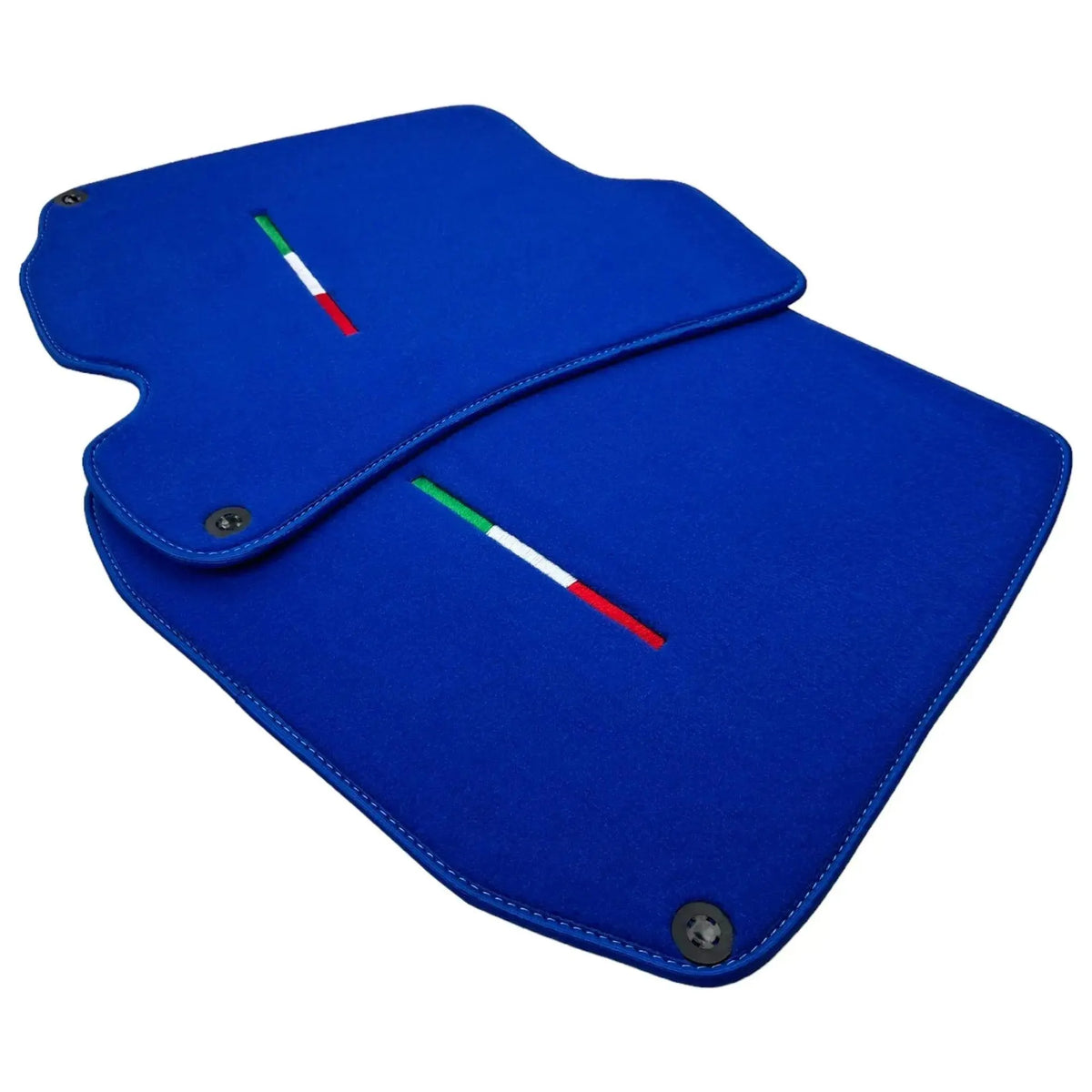 Blue Floor Mats For Ferrari Roma (2021-2027) Italian Edition - AutoWin