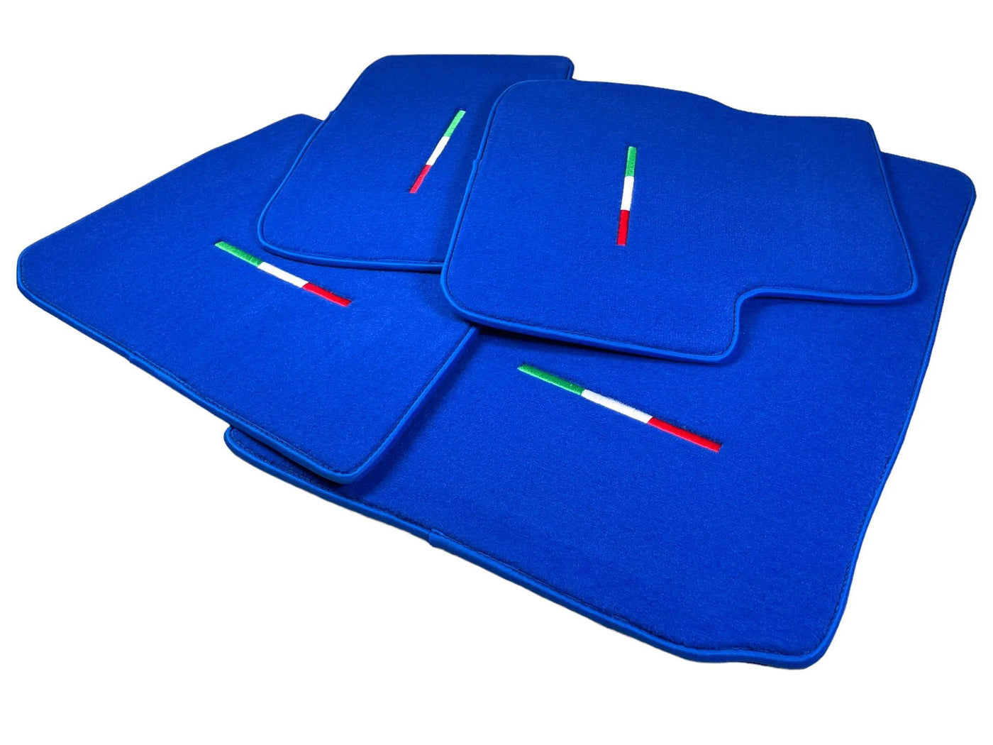 Blue Floor Mats For Maserati Coupé (2001-2007) Italy Edition - AutoWin