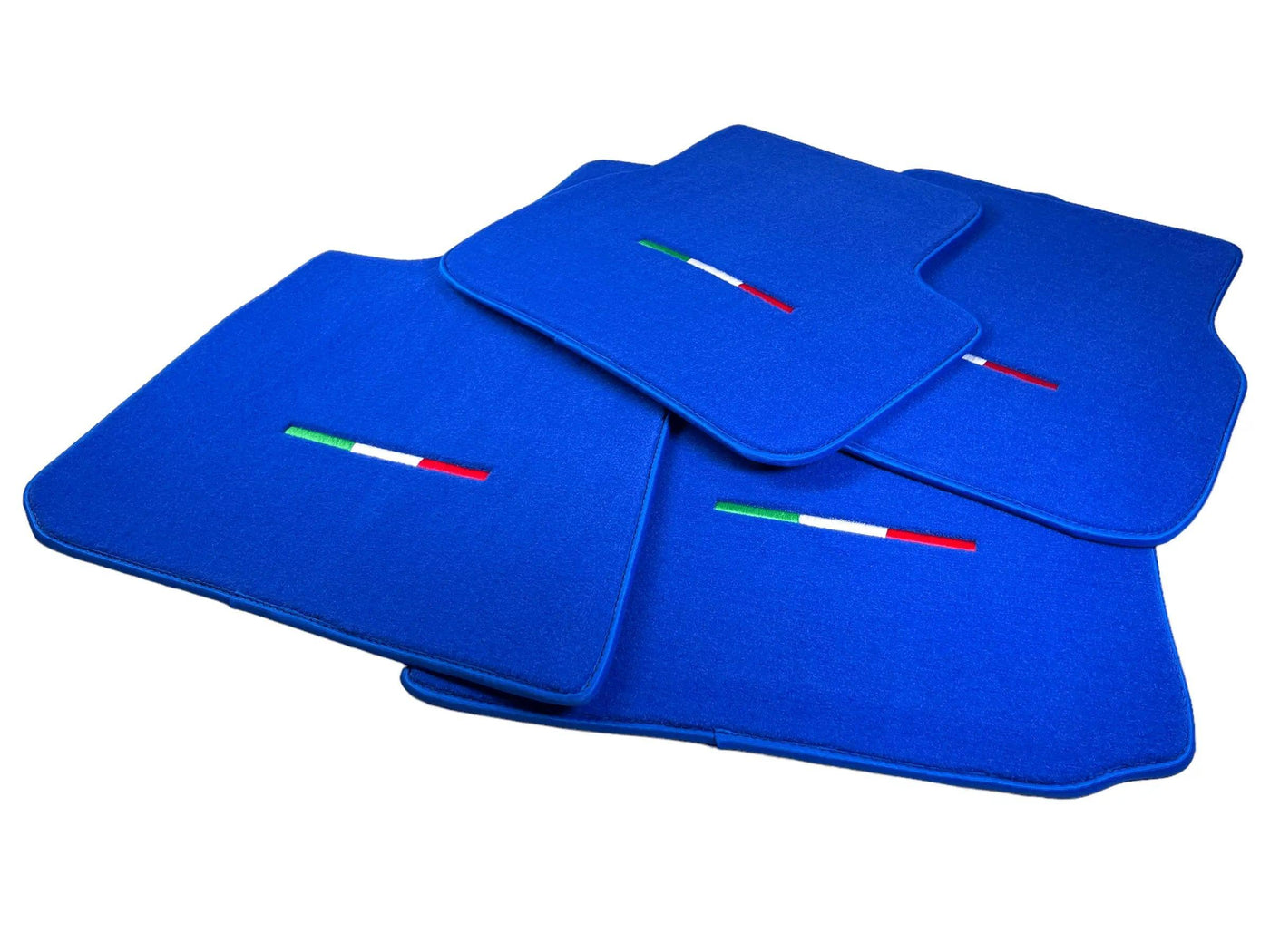 Blue Floor Mats For Maserati Coupé (2001-2007) Italy Edition - AutoWin