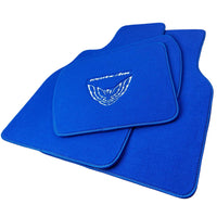 Blue Floor Mats for Pontiac FireBird (1993-2002) with Trans Am Logo - AutoWin