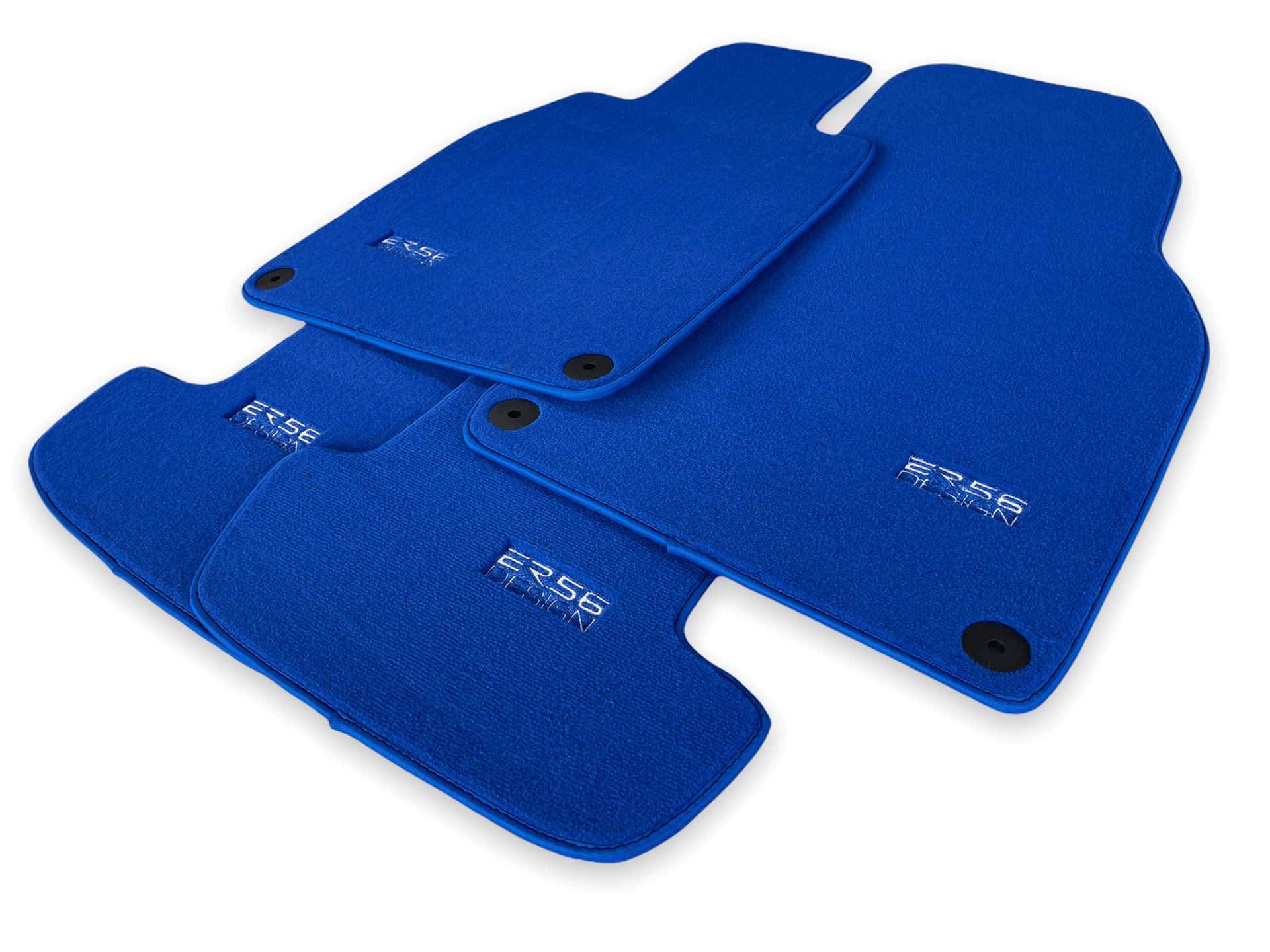 Blue Floor Mats for Porsche Taycan (2019-2023) | ER56 Design - AutoWin