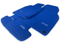 Blue Floor Mats for Porsche Taycan (2019-2023) | ER56 Design - AutoWin