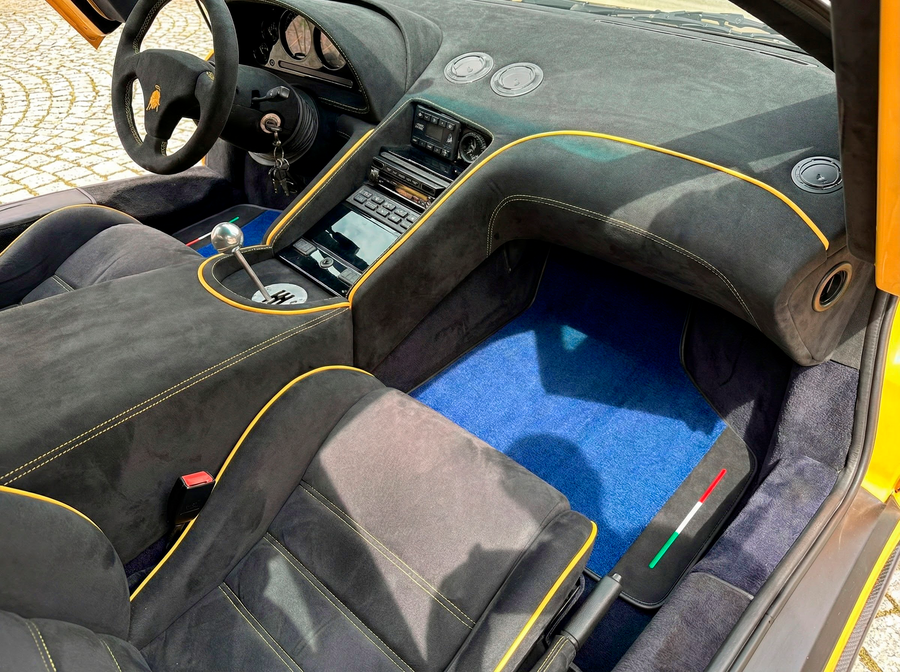 Tappetini per auto Blu Personalizzabili per Lamborghini