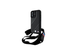 Black BMW M Edition Carbon Stripe & Strap Hardcase for iPhone 16 (6.1")