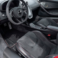 Tappetini per auto neri per McLaren 570S (2015-2021) in pelle di carbonio
