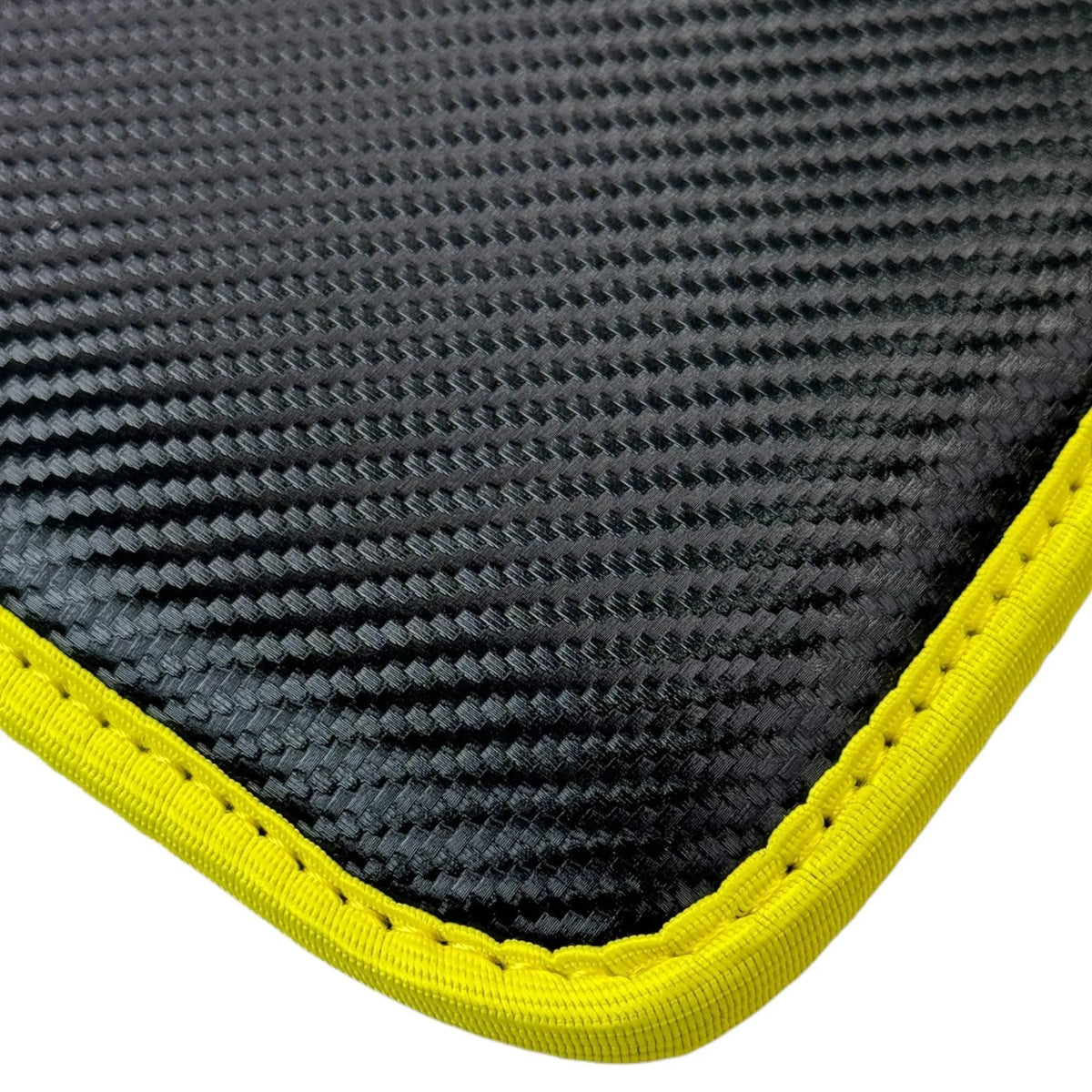 Carbon Fiber Floor Mats for Ferrari 812 GTS (2019-2023) | Yellow Trim