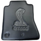 Carbon Fiber Floor Mats for Ford Mustang GT500 Shelby (2015-2021) with Cobra Sewing - AutoWin