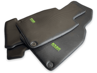 Carbon Fiber Floor Mats for Porsche Panamera (2009-2016) Green Sewing - AutoWin