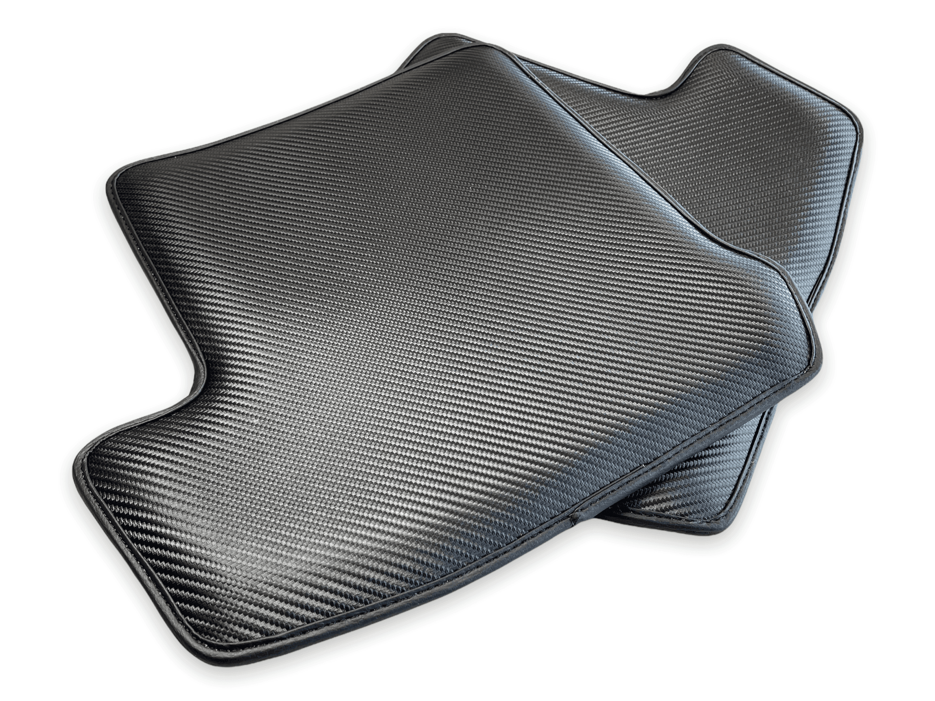 Carbon Fiber Floor Mats for Porsche Panamera (2009-2016) Green Sewing - AutoWin
