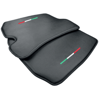 Carbon Fiber Leather Floor Mats For Ferrari Roma (2021-2024) - AutoWin