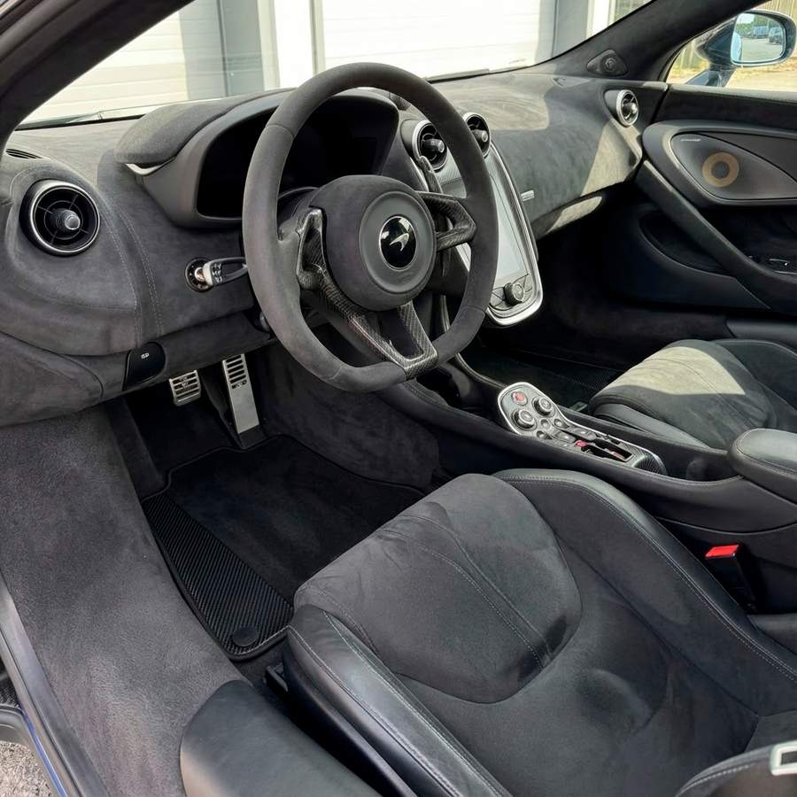 Alfombrillas de coche negras para McLaren 600 LT (2018-2020)