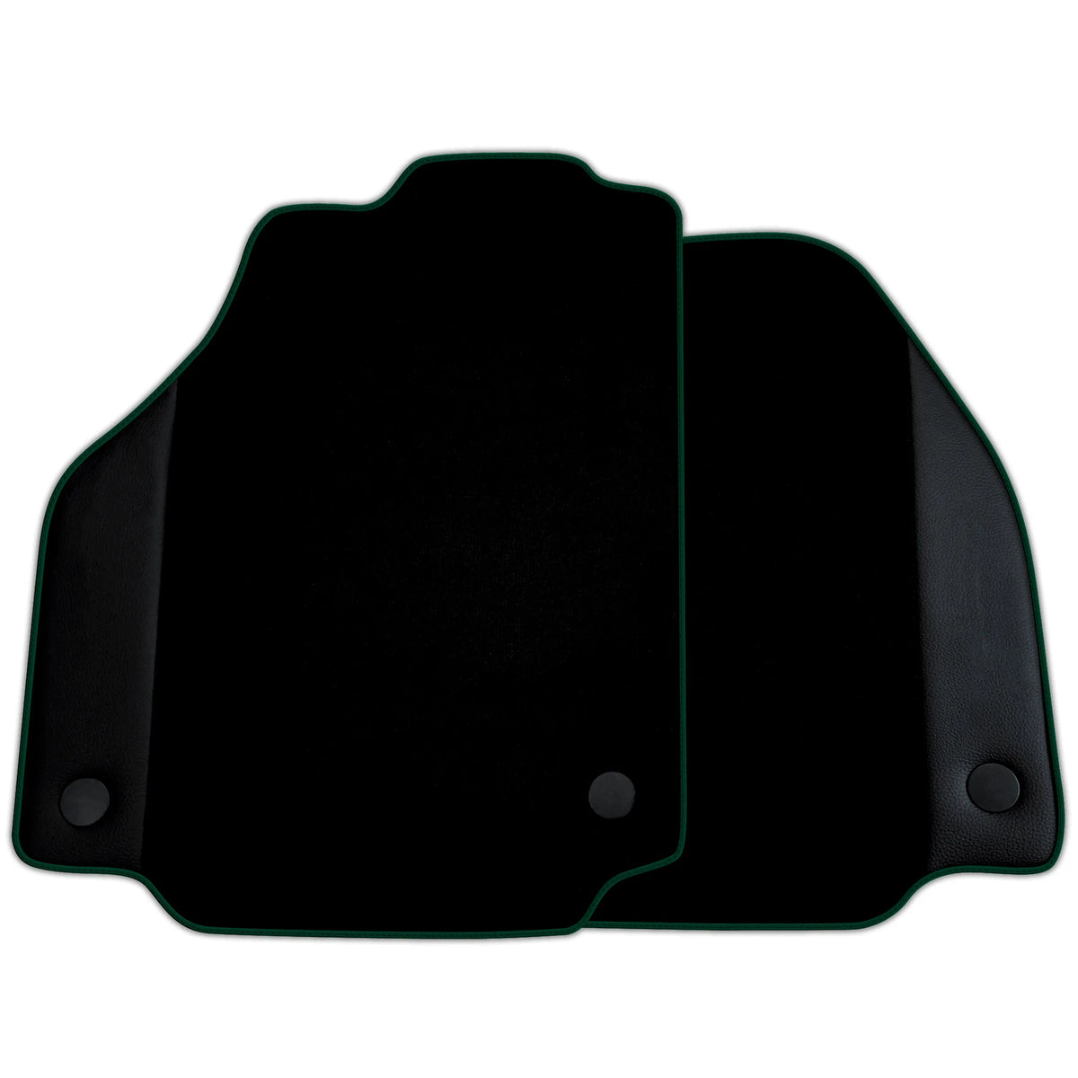 Custom Black Floor Mats for Ferrari 458 GT2 (2012-2015) With Leather | Various Trim Colors