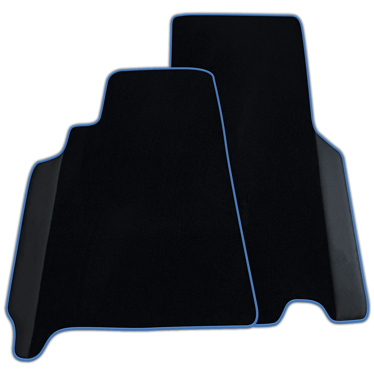 Custom Black Floor Mats for Ferrari 550 Maranello (1996-2002) with Leather