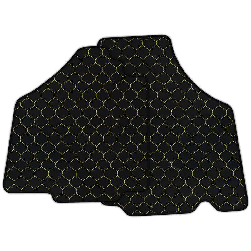 Customizable Leather Floor Mats with Hex Pattern for Lamborghini Murcielago (2001-2010)