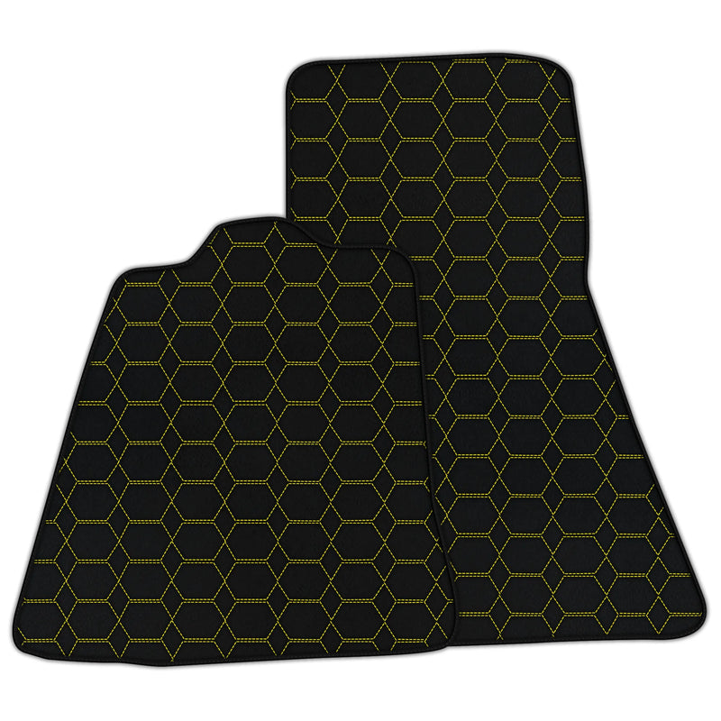 Alfombrillas de cuero personalizables con patrón hexagonal para McLaren P1 (2013-2015)