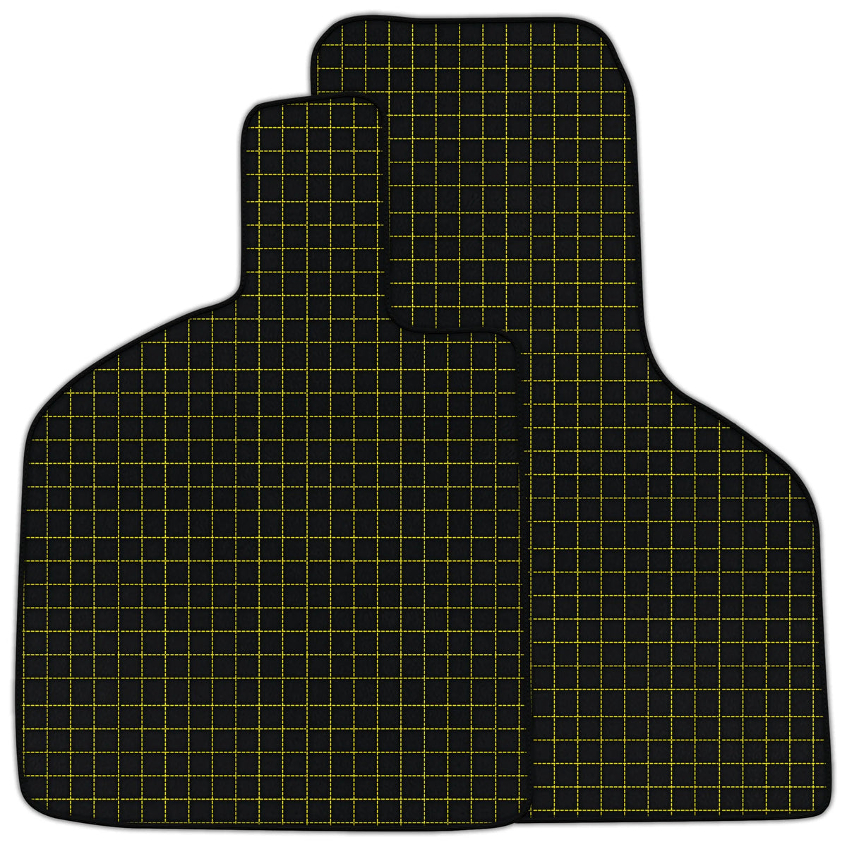Customizable Leather Floor Mats with Square Pattern for Lamborghini Huracan Tecnica (2022-2024)