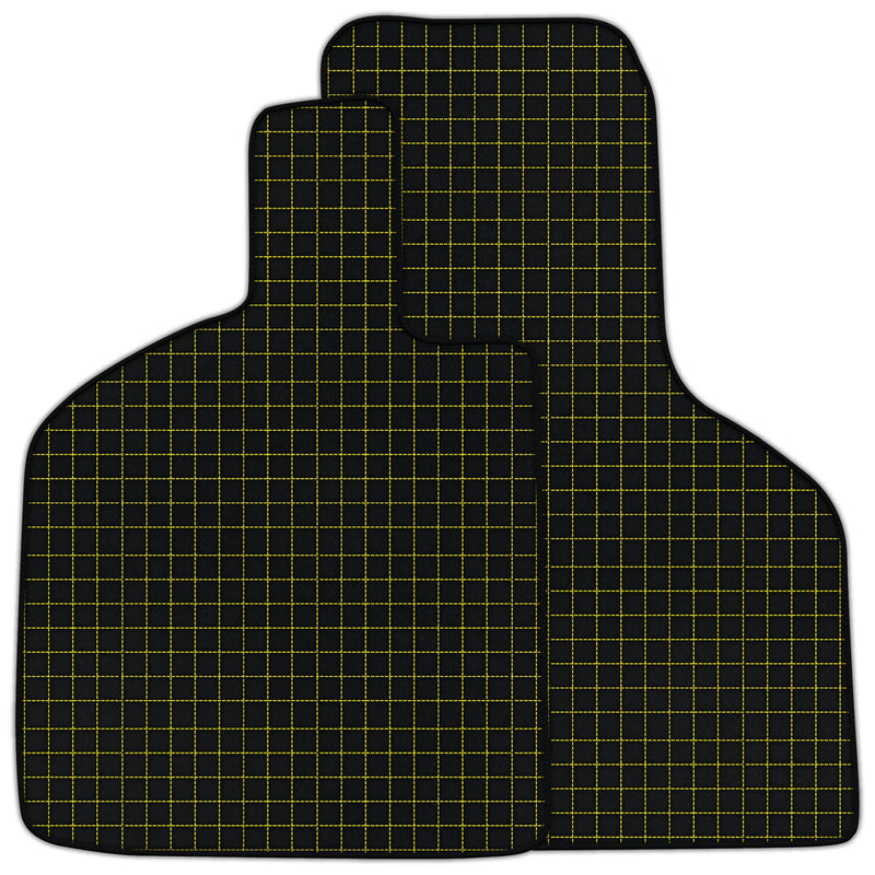 Customizable Leather Floor Mats with Square Pattern for Lamborghini Huracan Tecnica (2022-2024)