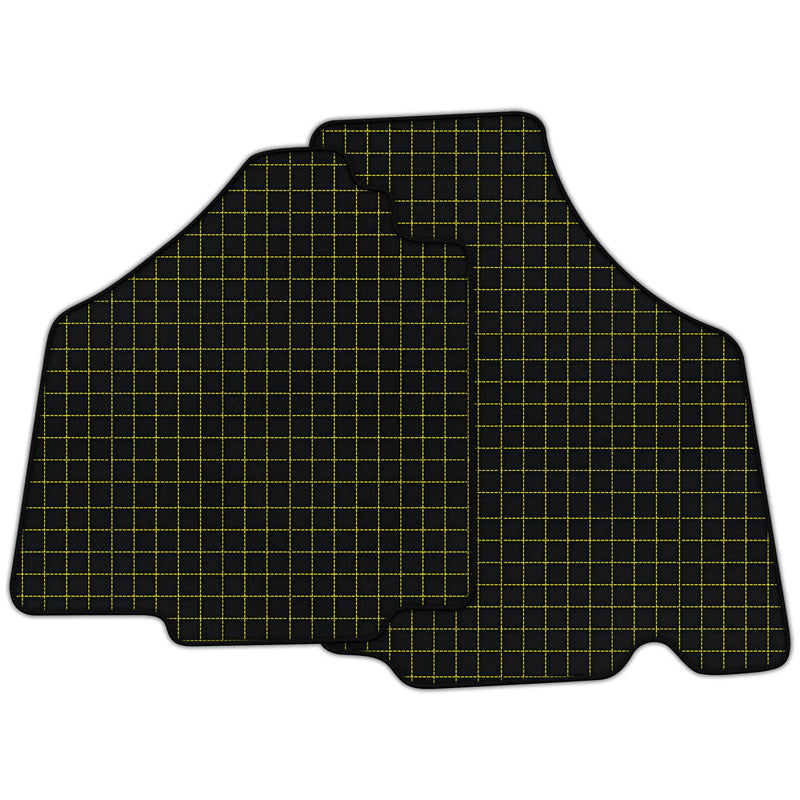 Anpassbare Lederfußmatten mit quadratischem Muster für Lamborghini Murcielago (2001-2010)