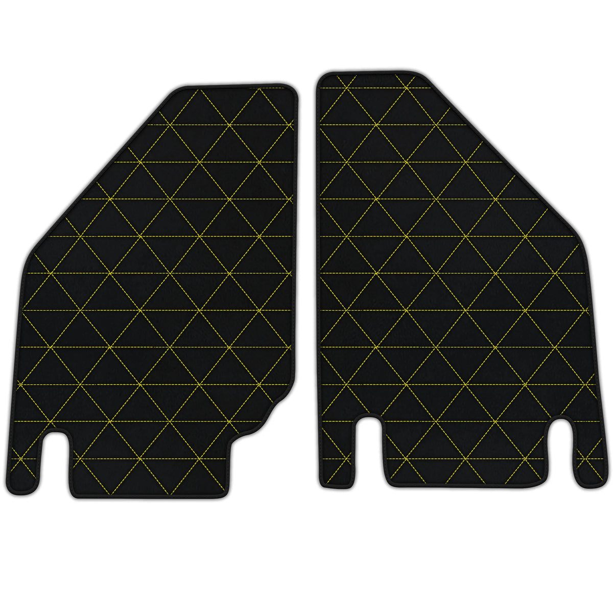 Customizable Leather Floor Mats with Triangle Pattern for Lamborghini Countach (1974–1990)