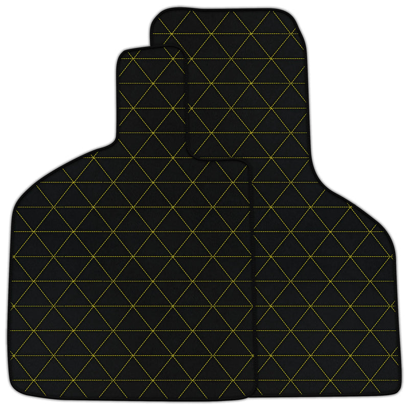 Tappetini in pelle personalizzabili con motivo a triangolo