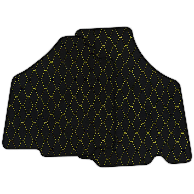 Customizable Leather Floor Mats with Vertical Hex Pattern for Lamborghini Murcielago (2001-2010)