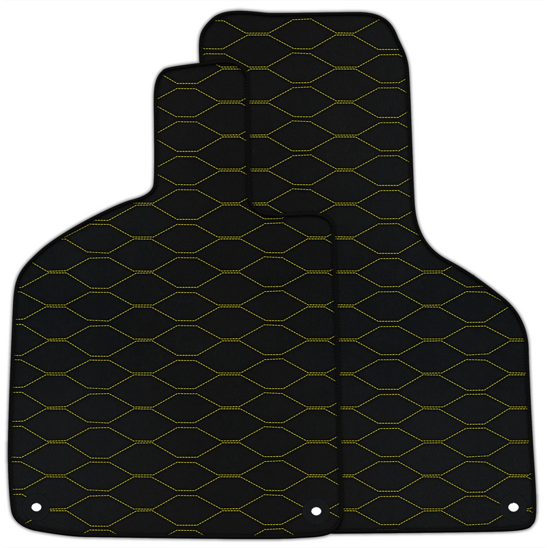 Customizable Leather Floor Mats with Viper Hex Pattern for Lamborghini Huracan EVO (2019-2024)